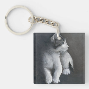 Tabby Kitten Sleutelhanger