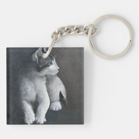 Tabby Kitten Sleutelhanger (Achterkant)