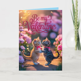 Tabby Kitten Valentine's Day Card Feestdagen Kaart