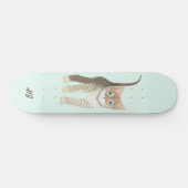 Tabby Kitten With Text Skateboard (Horizontaal)