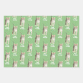 Tabby Kitten Wrapping Paper Sheets Personalize (Voorkant 3)