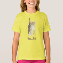 Tabby Kitten Yellow T-shirt