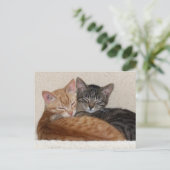 Tabby Kittens-Briefkaart Briefkaart (Staand voorkant)
