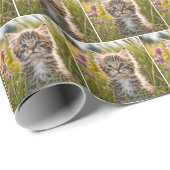 Tabby Kittens in zomerweide Cadeaupapier (Rol Hoek)