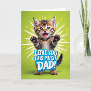 Tabby Kittens Vaderdag Kaart