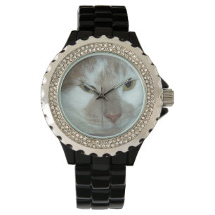 Tabby Kitty Cat Horloge