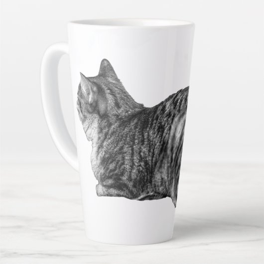 Tabby Loaf, Soft Texture Latte Mok (Linkerhoek)