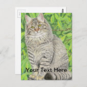 Tabby Longhair Briefkaart (Voorkant / Achterkant)