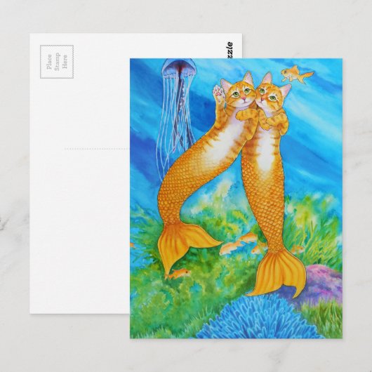 Tabby MerCats Briefkaart (Voorkant / Achterkant)