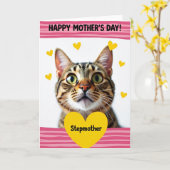 Tabby Moederdag kaart (Gele Bloem)