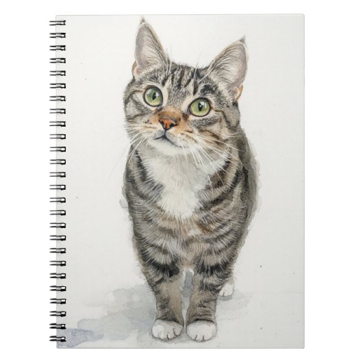 Tabby Muse Spiraalschrift Notitieboek (Voorkant)