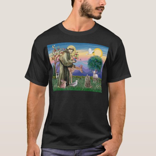 Tabby Noorse Boskat - Sint Franciscus T-shirt (Voorkant)