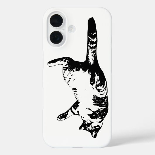 Tabby-overzicht, minimale kalmte Case-Mate iPhone case (Achterkant)