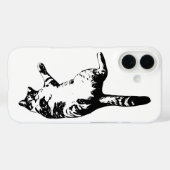 Tabby-overzicht, minimale kalmte Case-Mate iPhone case (Achterkant (horizontaal))