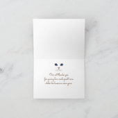 Tabby Pet Care Hartelijk dank Bedankkaart (Binnen)