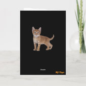 Tabby Skateboarder Kaart (Achterkant)