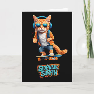 Tabby Skateboarder Kaart