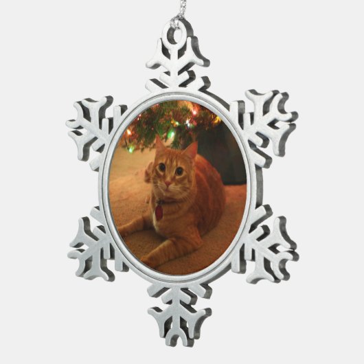 Tabby Snowflake Ornament (Rechts)
