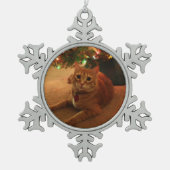 Tabby Snowflake Ornament (Voorkant)