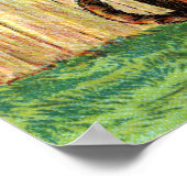 Tabby Startt door Donkere kat met Fowl Gift Poster (Hoek)