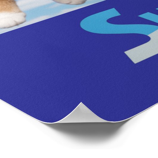 Tabby Superhero-Poster Poster (Hoek)