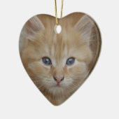 Tabby Tomcat Kitten Keramisch Ornament (Links)