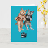 Tabby Twist Kaart (Gele Bloem)