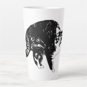 Tabby Under Holiday Lights Latte Mok (Voorkant)