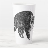 Tabby Under Snowlight Glow Latte Mok (Voorkant)