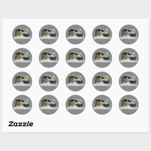 Tabby wat is tijd sticker (Vel)