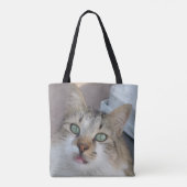 Tabby White Cat Canvas tas (Achterkant)