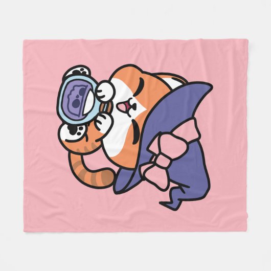 Tabby Witch Brew – Cute Halloween Cat Design Fleece Deken (Voorkant (Horizontaal))