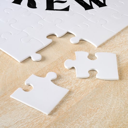 Tabby Witch Brew – Cute Halloween Cat Design Legpuzzel (Zijkant)