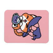 Tabby Witch Brew – Cute Halloween Cat Design Magneet (Horizontaal)