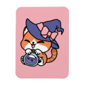 Tabby Witch Brew – Cute Halloween Cat Design Magneet (Verticaal)