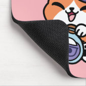 Tabby Witch Brew – Cute Halloween Cat Design Muismat (Hoek)