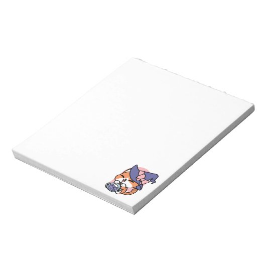 Tabby Witch Brew – Cute Halloween Cat Design Notitieblok (Linkerzijde)