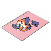 Tabby Witch Brew – Cute Halloween Cat Design Notitieboek (Linkerzijde)