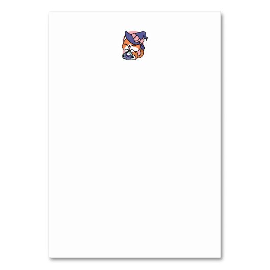 Tabby Witch Brew - Schattige Halloween Cat Design Kaart (Achterkant)