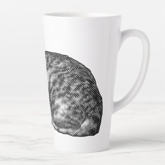 Tabby with Paws Tucked Latte Mok (Rechts)