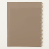 Tabbykat bloemmotief planner (Achterkant)