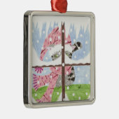 Tabbykat die uit het ornament van de vensterpremie (Rechts)