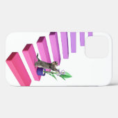 Tabbykat en Plant op trap Case-Mate iPhone Case (Achterkant (horizontaal))