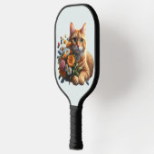 Tabbykat in bloei pickleball paddle (Links)