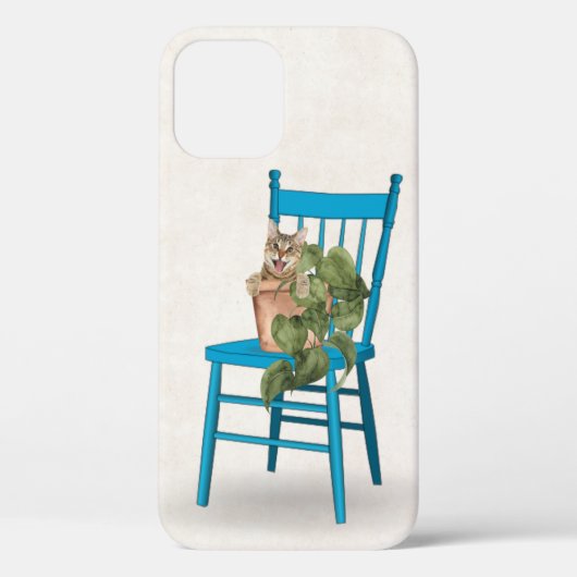 Tabbykat in potten Plant Case-Mate iPhone Case (Achterkant)