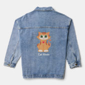 Tabbykat Moeder en Typografie Denim Jacket (Achterkant)