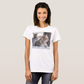 Tabbykatten in repose t-shirt (Voorkant volledig)