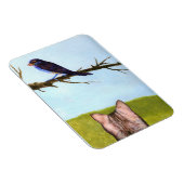 Tabbykatten praten met vogels magneet (Rechterzijde)