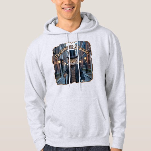 Tabbynezer Scrooge Fotografisch – Tabby Schroef Hoodie (Voorkant)