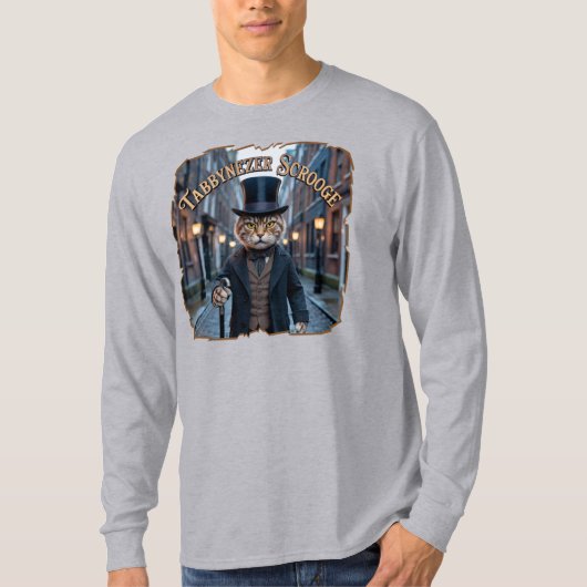 Tabbynezer Scrooge Fotografisch – Tabby Schroef T-shirt (Voorkant)